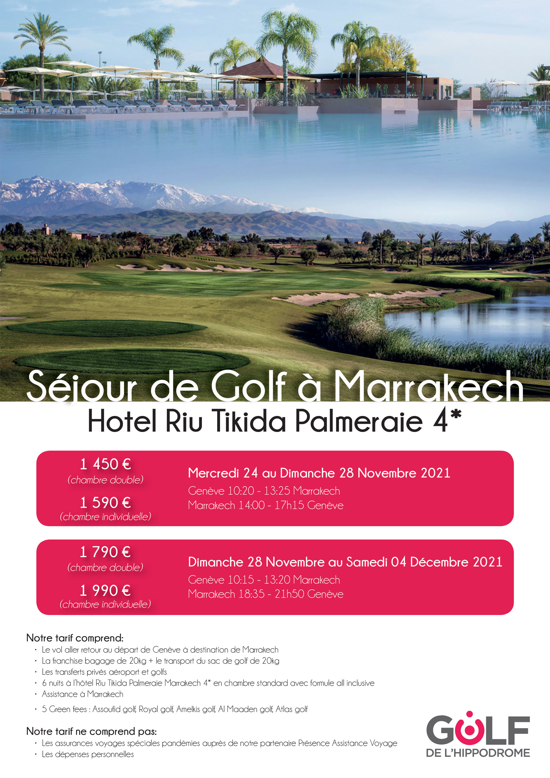 Séjour de Golf à Marrakech