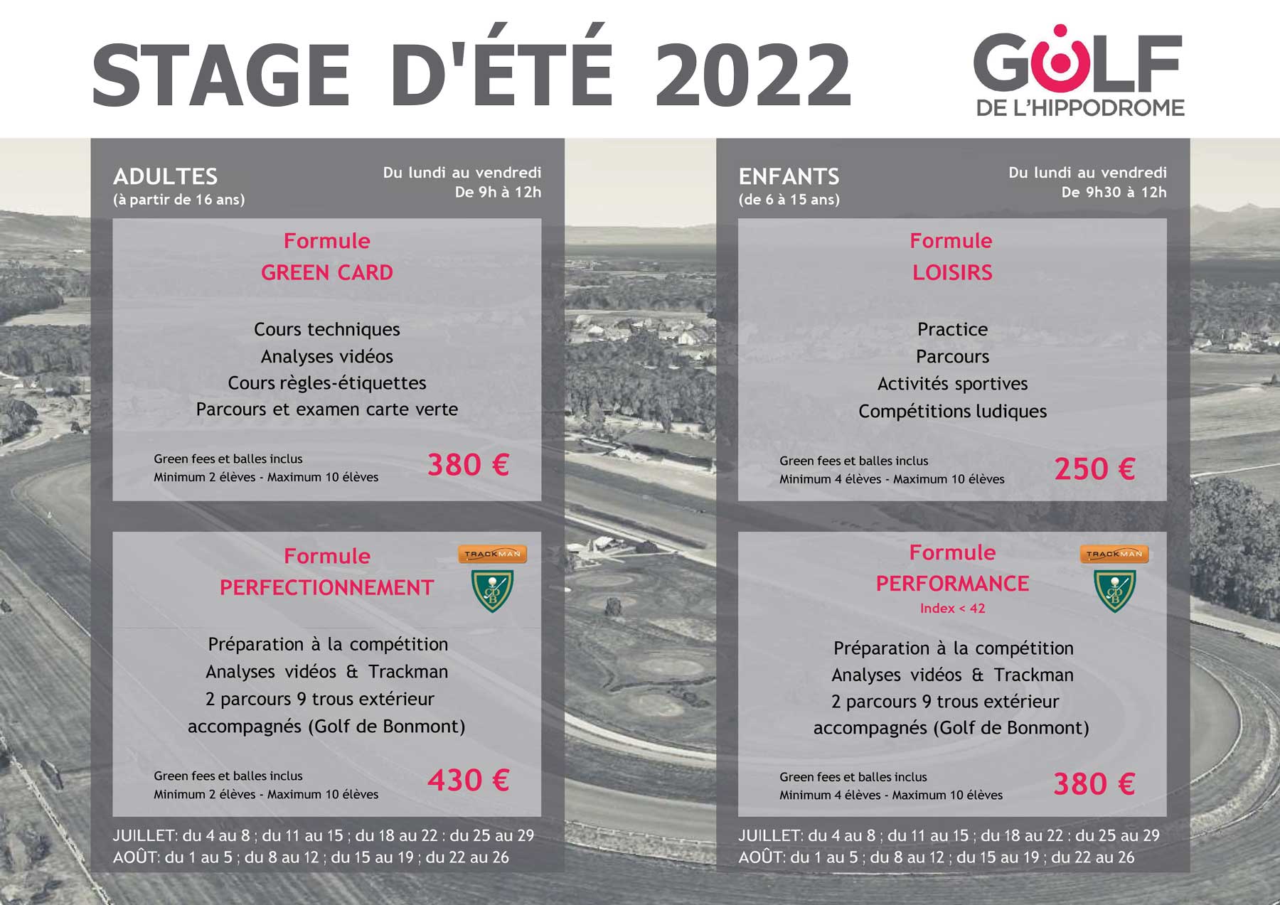 Stages Eté 2022