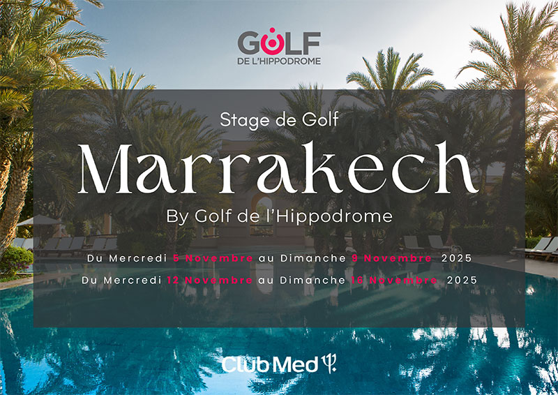 Stage de Golf Marrakech
