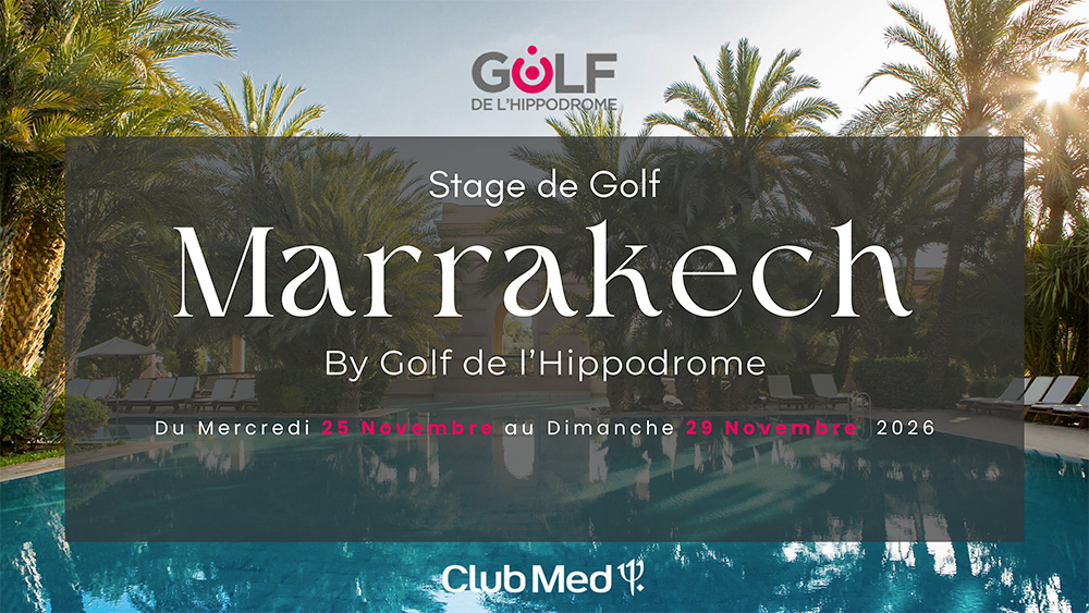 Stage de Golf Marrakech 2026