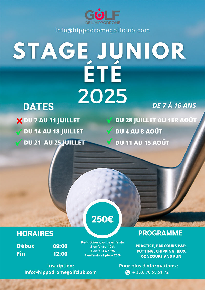 Stage de golf 2025